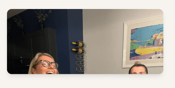 Friends laughing while playing Really Good Conversations